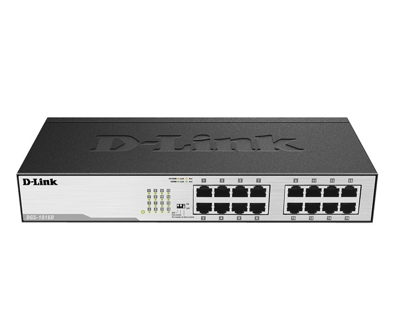 Switch D-link 16 Puertos 10 Dgs-1016d